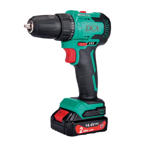 دریل شارژی 14.4 ولت 2 آمپر BRUSHLESS "براشلس" DCA مدل ADJZ24-10EM